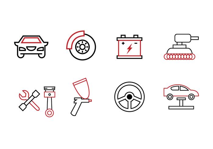 700x490 Garage Icon Set