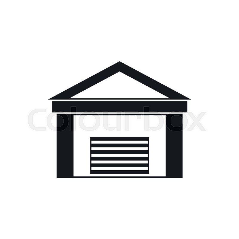 800x800 New Garage Icon In Simple Style Stock Vector Colourbox