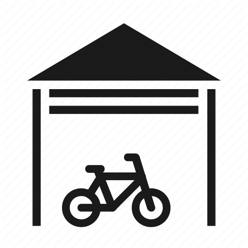 512x512 Bike, Garage, House Icon