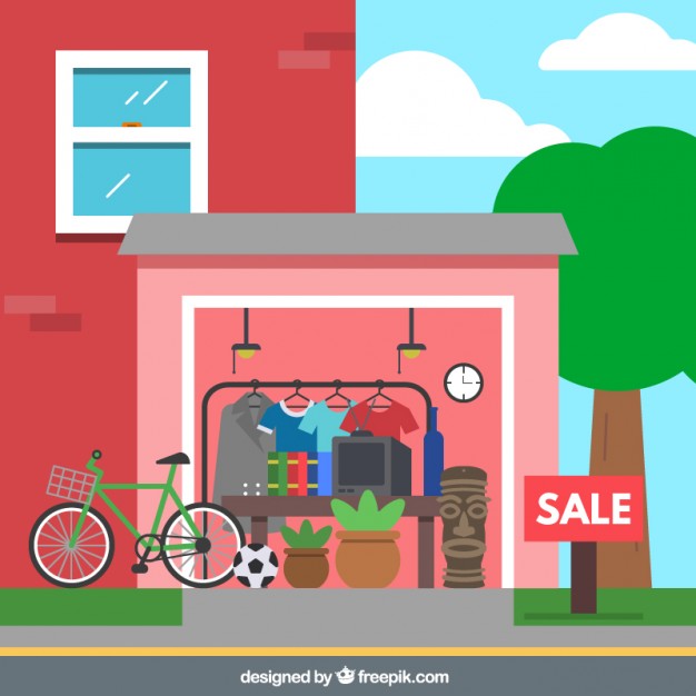 626x626 Garage Sale Vector Free Download