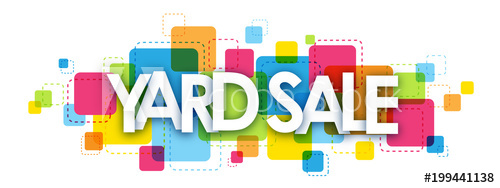 500x188 Yard Sale Colourful Letters Icon