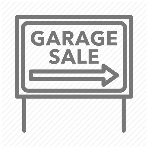 512x512 Arrow, Garage, Rummage, Sale, Sign, Yard Icon