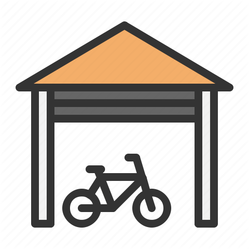 512x512 Bike, Garage, House, Sale Icon