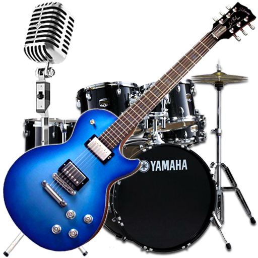 512x512 Garageband Icon Guitar, Drums Retro Microphone Apollo Designs