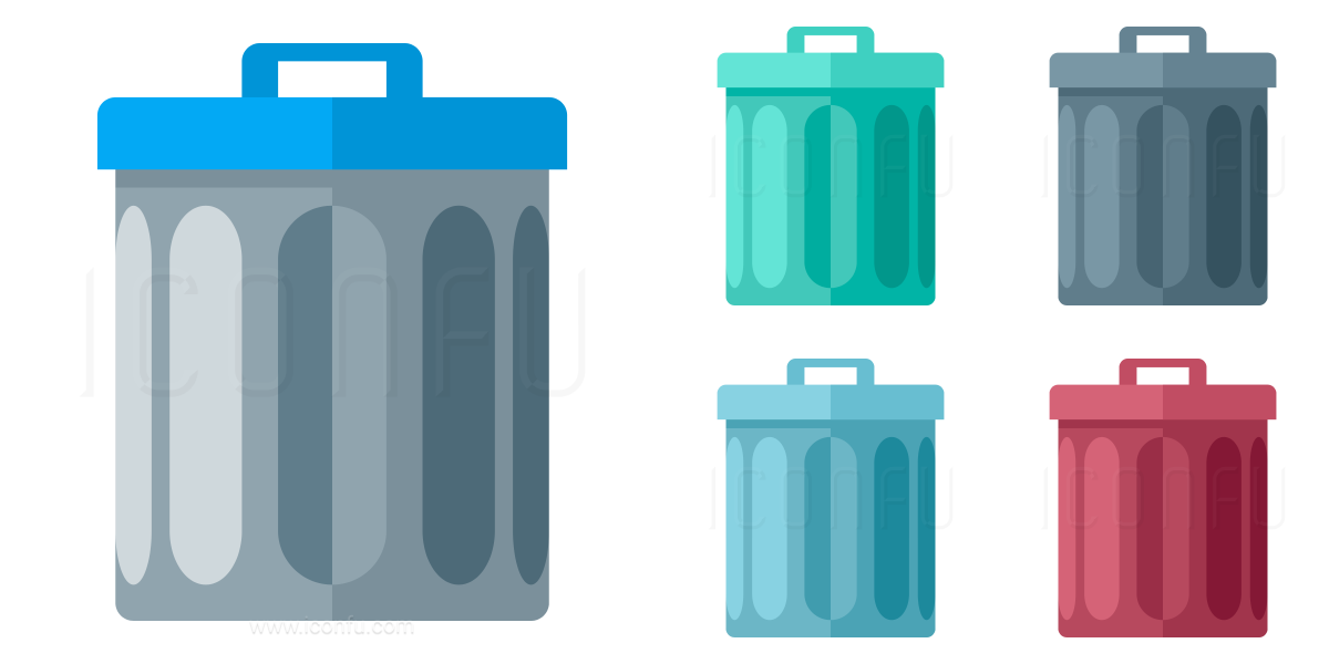 1200x600 Garbage Can Icon