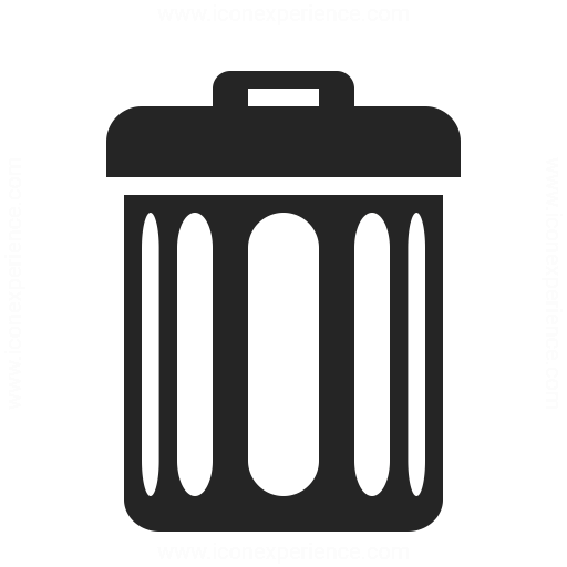 Garbage Can Icon at Vectorified.com | Collection of Garbage Can Icon ...