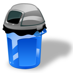 256x256 Garbage Can Icon Street Stuff Iconset Iconshock