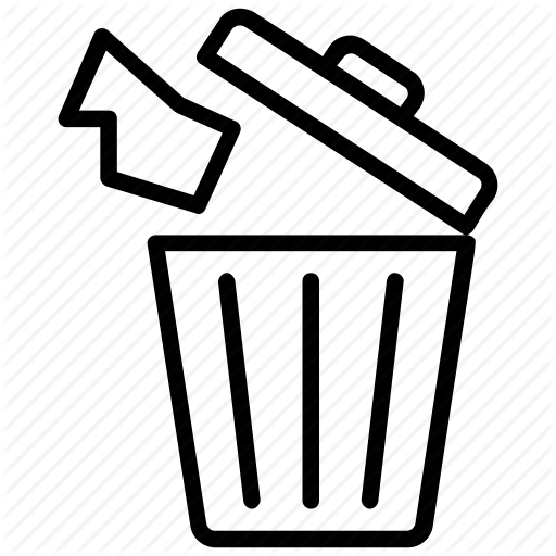 512x512 Dustbin, Garbage Can, Recycle Bin, Rubbish Bin, Trash Bn