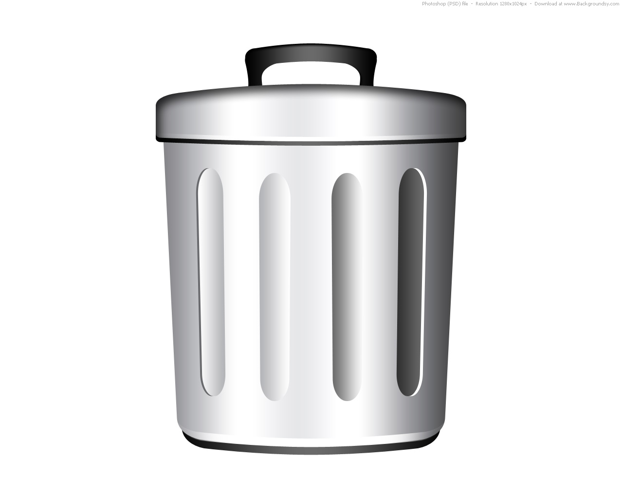 1280x1024 Garbage Can Icon