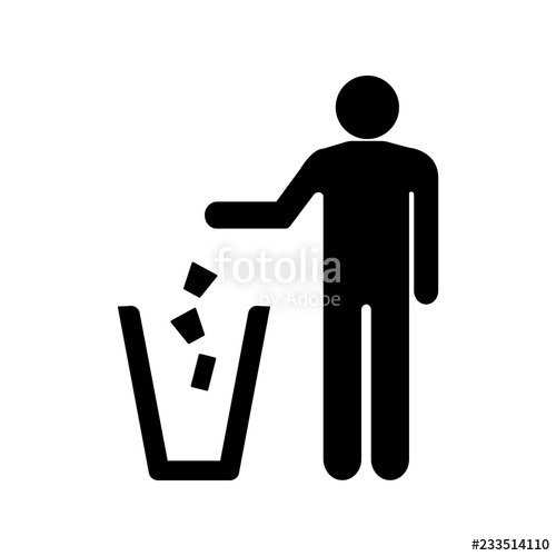 500x500 Garbage Icon Stock Image And Royalty Free Vector On Fotolia