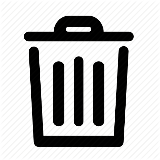 512x512 Bin, Delete, Erase, Garbage Icon