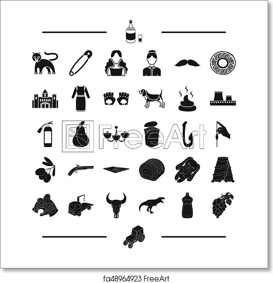 561x581 Free Art Print Of Food, Transportation, Animal And Other Web Icon