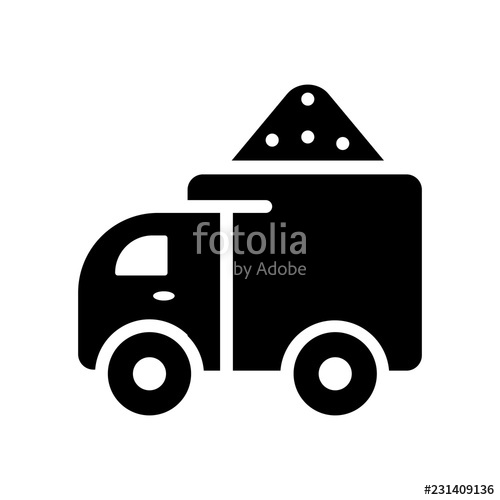 500x500 Garbage Truck Icon Trendy Garbage Truck Logo Concept On White