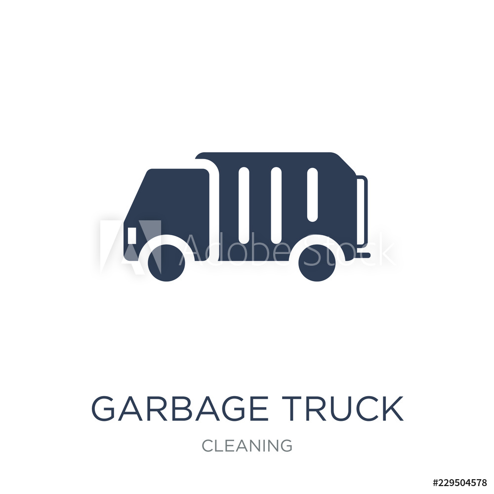 1000x1000 Photo Art Print Garbage Truck Icon Europosters