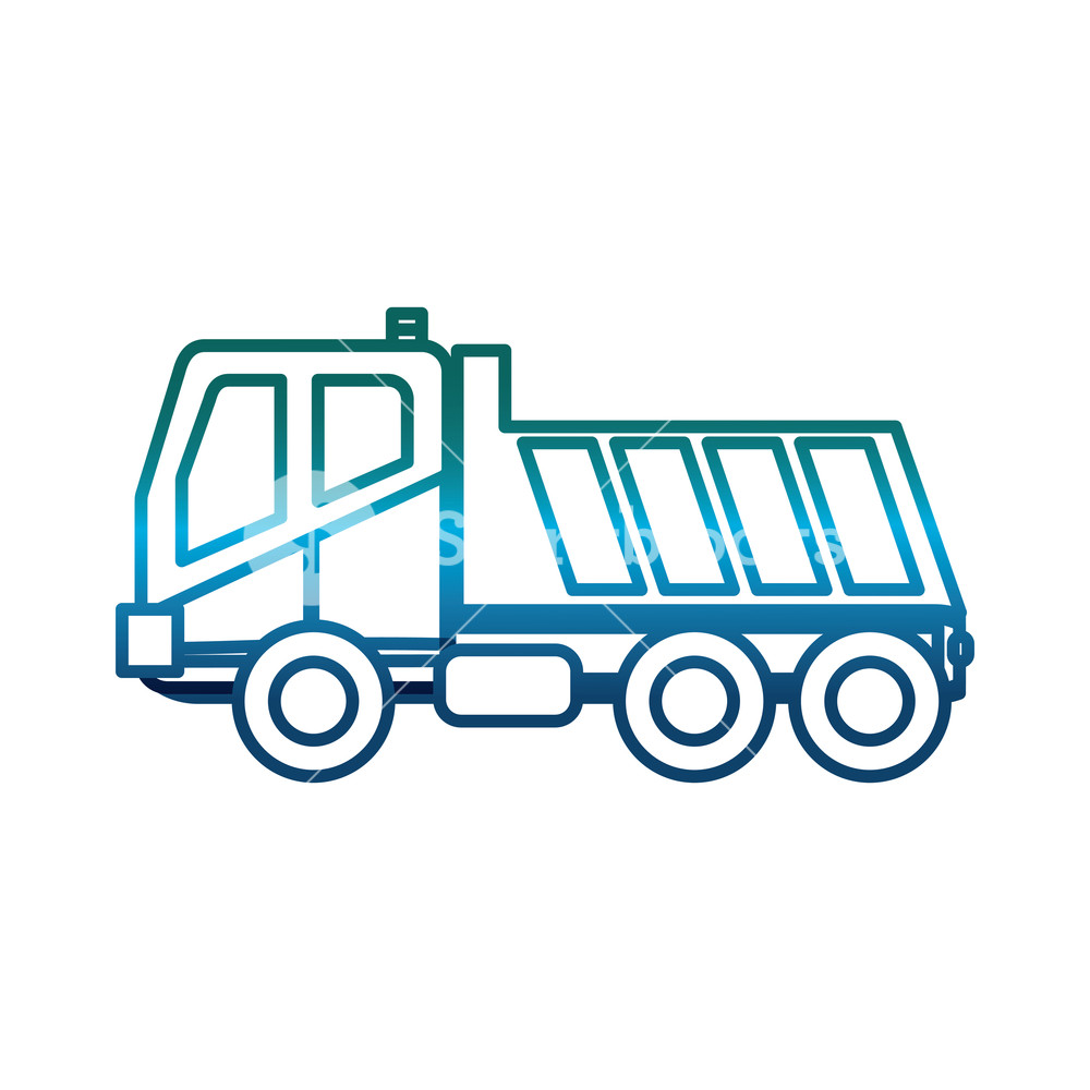 1000x1000 Garbage Truck Icon Over White Background Vector Illustration