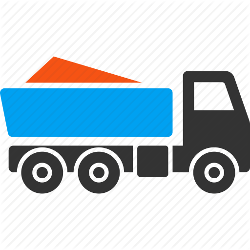 512x512 Delivery, Dump Truck, Garbage Transportation, Hopper, Tip Lorry