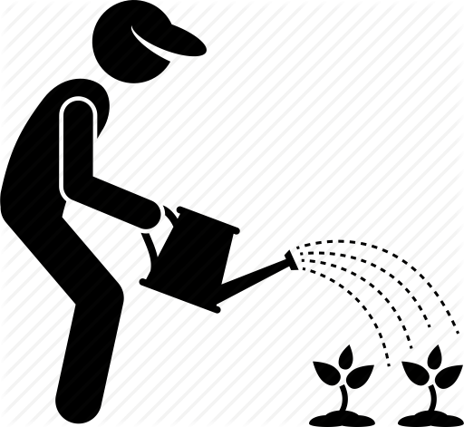 512x471 Flowering, Gardener, Gardening, Plant, Pot, Watering Icon