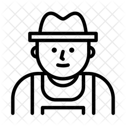 256x256 Gardener Icon Of Line Style