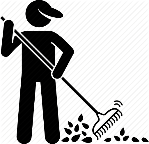 512x497 Dry, Gardening, Leaf, Leaves, Rake, Raking Icon