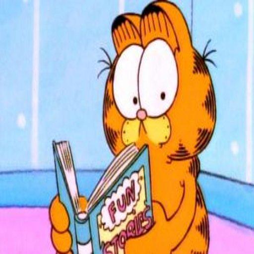 512x512 Garfield Reader