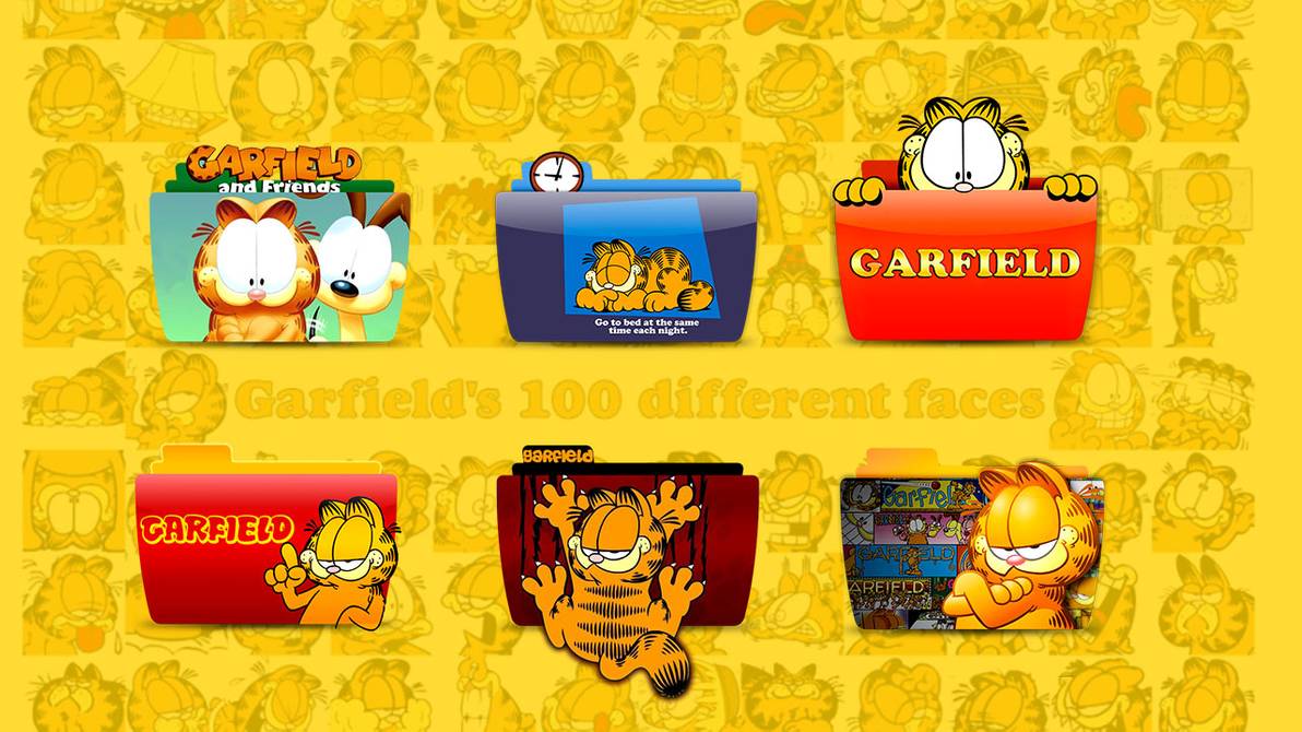 1192x670 Garfield Folder Icons