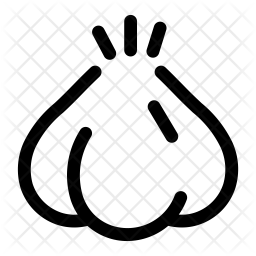 256x256 Garlic Icon Of Line Style