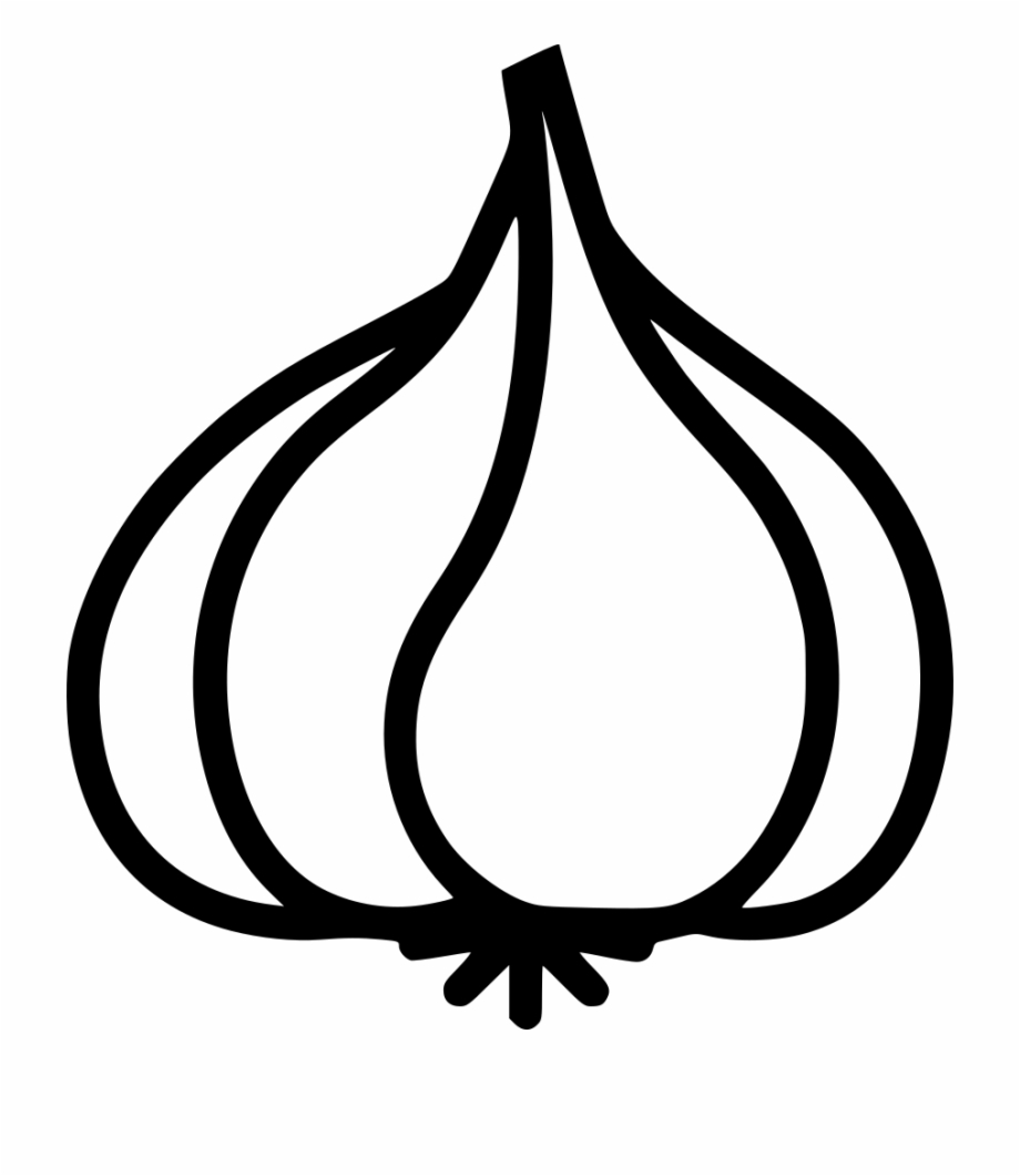 920x1060 Garlic Clipart Black And White