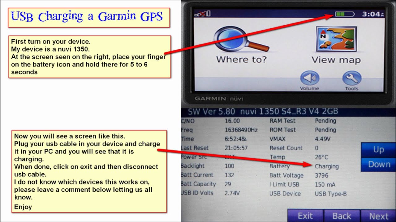 1280x720 Usb Charging A Garmin Gps With Pc
