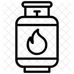 256x256 Gas Cylinder Icon Of Line Style