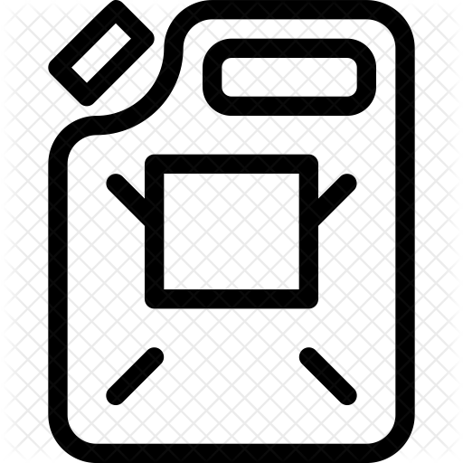 512x512 Gas Can Icon Of Line Style