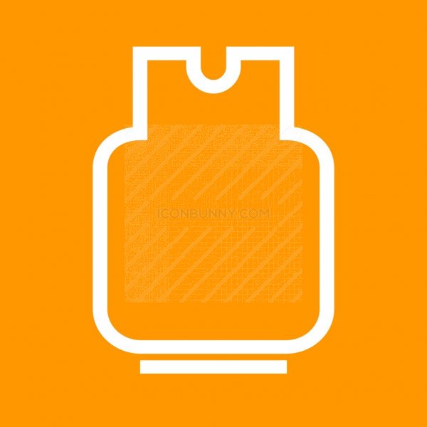 600x600 Gas Cylinder Line Multicolor Bg Icon