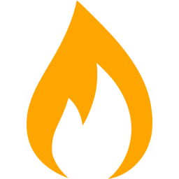 256x256 Orange Gas Icon