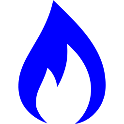 256x256 Blue Gas Icon