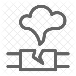 256x256 Gas Leak Icon Of Line Style