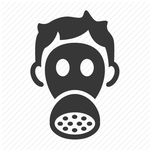 512x512 Gas Mask, Pollution, Raw, Simple, Waste Icon