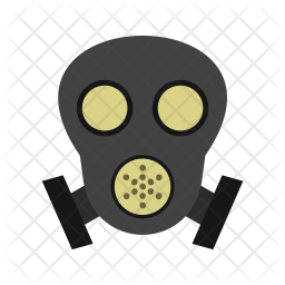 256x256 Gas Mask Icon Of Flat Style
