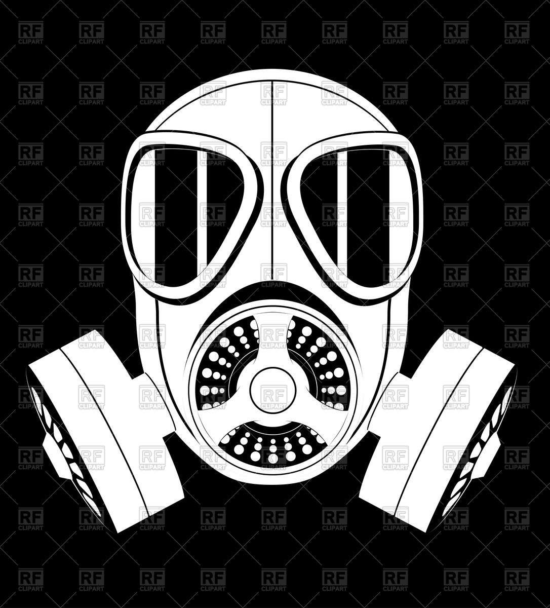 1086x1200 Silhouette Of Gas Mask Icon Vector Image Of Signs, Symbols, Maps
