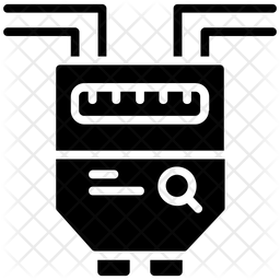 256x256 Gas Meter Icon Of Glyph Style