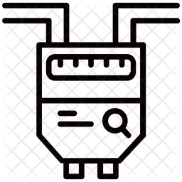 256x256 Gas Meter Icon Of Line Style