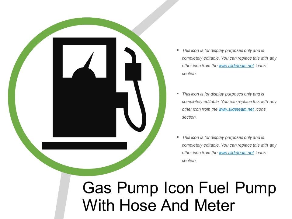 960x720 Gas Pump Icon Fuel Pump With Hose And Meter Powerpoint Shapes