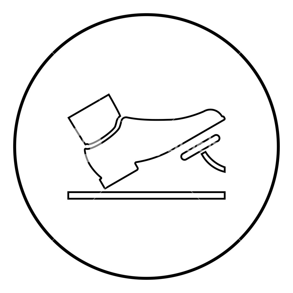 1000x1000 Foot Pushing The Pedal Gas Pedal Brake Pedal Auto Service Concept