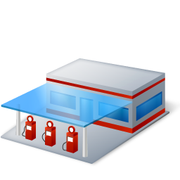 256x256 Gas Station Icon