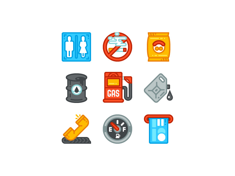 800x600 Gas Station Icons