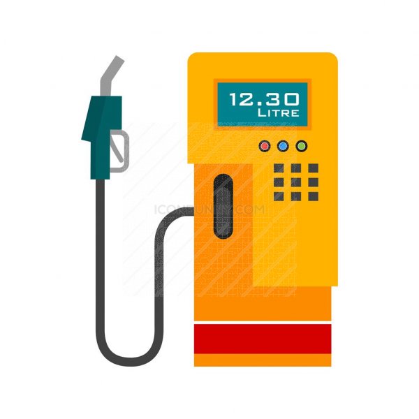 600x600 Gas Stationpetrol Station Flat Multicolor Icon