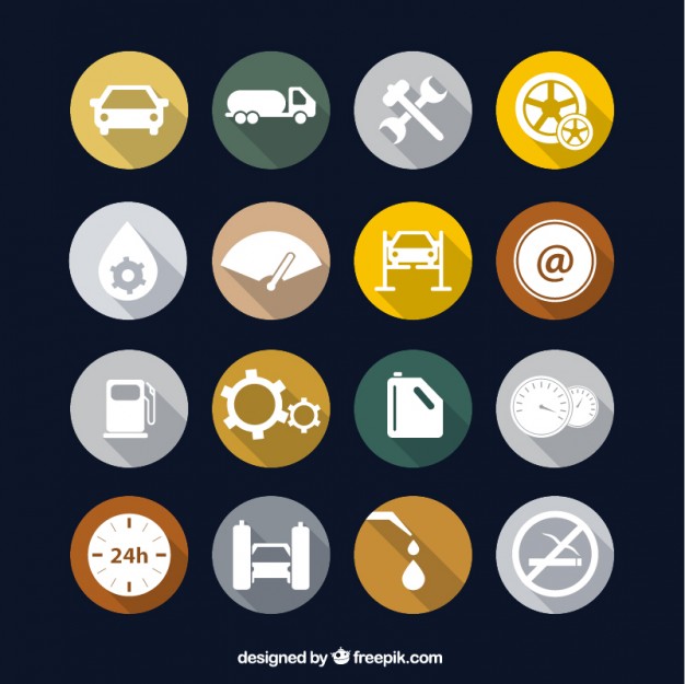 626x625 Gas Station Icons Vector Free Download