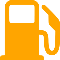 256x256 Orange Gas Station Icon