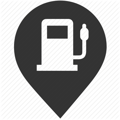 512x512 Filling Station, Gas Station, Map, Petrol Station, Pin, Pointer