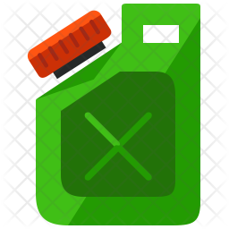 256x256 Gasoline Icon Of Flat Style