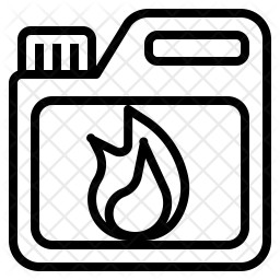 256x256 Gasoline Icon Of Line Style