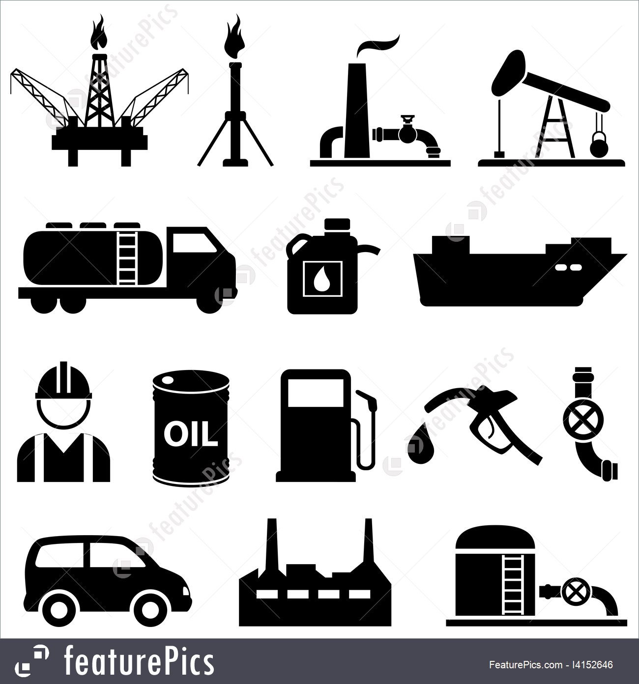 1300x1392 Oil, Petroleum And Gasoline Icons Illustration